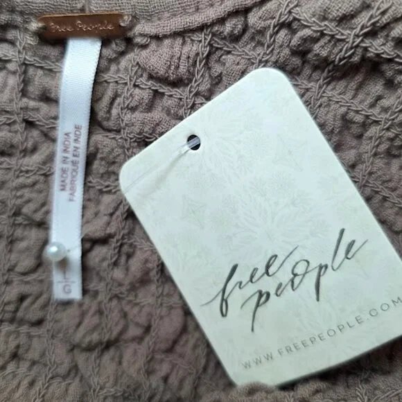 NWT Free People What A Time Drop-Waist Mini Dress L - Picture 9 of 12